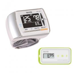 【特別価格】通信対応　血圧計BP-302・活動量計AM150(グリーン)セット