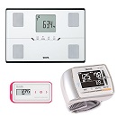 通信対応 体組成計BC-768(パールホワイト)・血圧計BP-302・活動量計AM-150(ピンク)セット