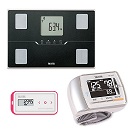 通信対応 体組成計BC-768(メタリックブラック)・血圧計BP-302・活動量計AM-150(ピンク)セット