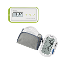 通信対応 活動量計AM-150 (グリーン) ・血圧計BP-224L セット