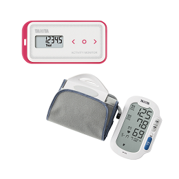 通信対応 活動量計AM-150 (ピンク) ・血圧計BP-224L セット