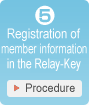 5.Registration of member information in the Relay-Key