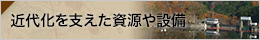 近代化を支えた資源や設備