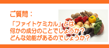 「ファイトケミカル」とは? 「ファイトケミカル」とは?